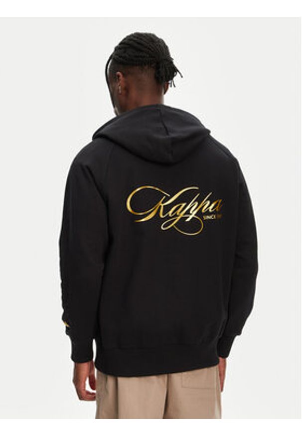 Kappa Bluza Nilufer 341T54W Czarny Regular Fit. Kolor: czarny. Materiał: bawełna