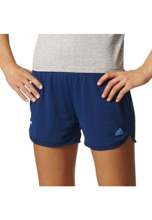 Spodenki damskie do treningu Adidas Climachill Corechill Short granatowe. Kolor: niebieski. Sport: fitness