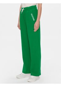 TOMMY HILFIGER - Tommy Hilfiger Spodnie dresowe UW0UW04946 Zielony Relaxed Fit. Kolor: zielony. Materiał: bawełna #1