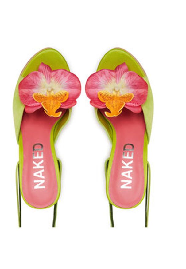 Naked Wolfe Sandały Sunflower Zielony. Kolor: zielony. Materiał: zamsz, skóra