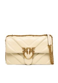 Pinko - PINKO Torebka Love One Classic Light Dc Al 25-26 PLTT 104549 A2OS Écru. Materiał: skórzane