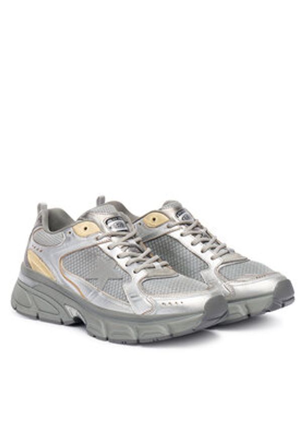 GOLDEN GOOSE Sneakersy Lightstar GWF00724.F006475.70138 Srebrny. Kolor: srebrny. Materiał: skóra