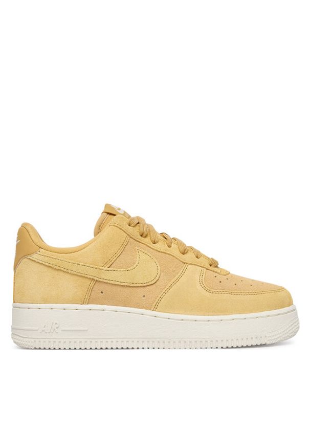 Nike Sneakersy Air Force 1'07 HJ5336 700 Beżowy. Kolor: beżowy. Materiał: zamsz, skóra. Model: Nike Air Force