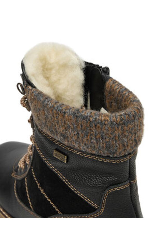 Remonte Trzewiki CEO-D9378-00 Czarny. Kolor: czarny. Materiał: skóra