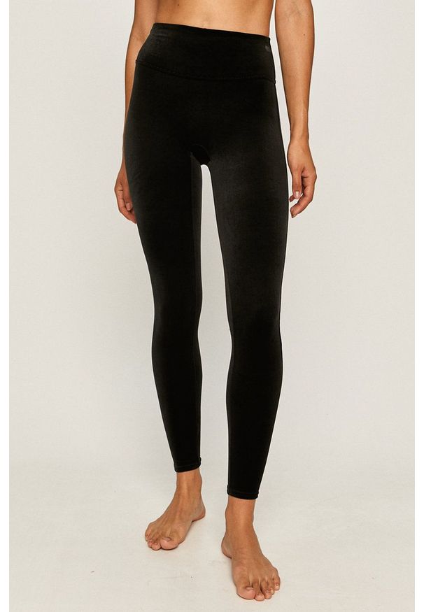 Spanx - Legginsy. Kolor: czarny. Materiał: dzianina, materiał