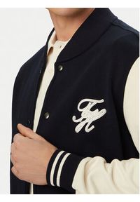 TOMMY HILFIGER - Tommy Hilfiger Bluza Colour-Blocked Terry MW0MW43091 Granatowy Regular Fit. Kolor: niebieski. Materiał: bawełna #3