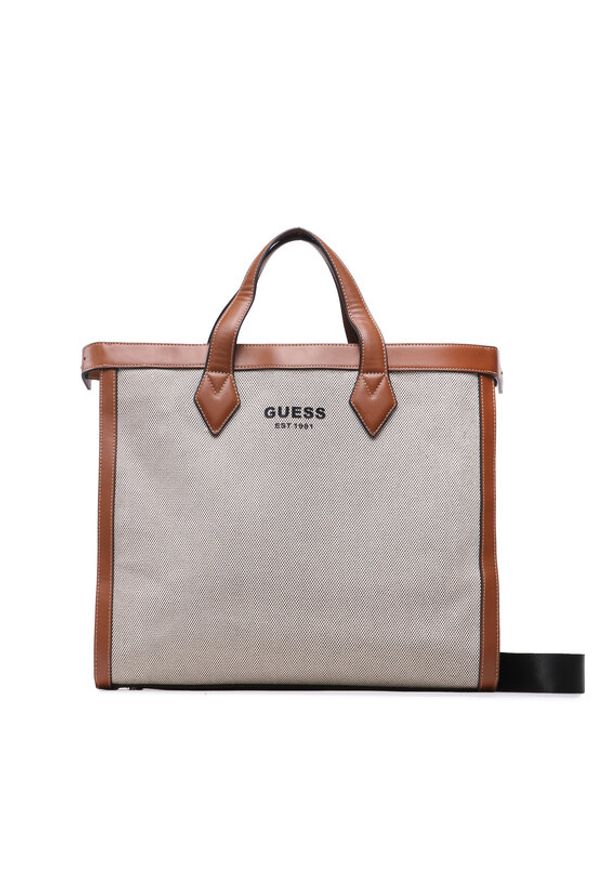 Guess Torba New Wanderluxe HMNEWW P3236 Beżowy. Kolor: beżowy. Materiał: materiał