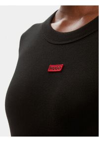 Hugo Sukienka codzienna Nemalia 50508635 Czarny Slim Fit. Okazja: na co dzień. Kolor: czarny. Materiał: bawełna. Typ sukienki: proste. Styl: casual #4