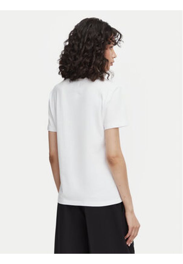 Beverly Hills Polo Club T-Shirt P-SS26W-TS085 Biały Regular Fit. Typ kołnierza: polo. Kolor: biały. Materiał: bawełna