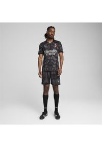 Puma - Męskie szorty bramkarskie AC Milan 24/25 PUMA Black Dark Coal Gray. Kolor: wielokolorowy, szary, czarny