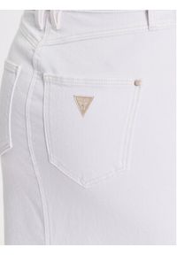 Guess Spódnica jeansowa Marinella W3YD0E D54G2 Biały Regular Fit. Kolor: biały. Materiał: bawełna, jeans #3