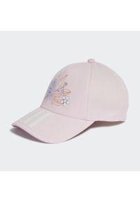 Adidas - Disney Moana Cap. Kolor: różowy. Materiał: materiał. Wzór: motyw z bajki