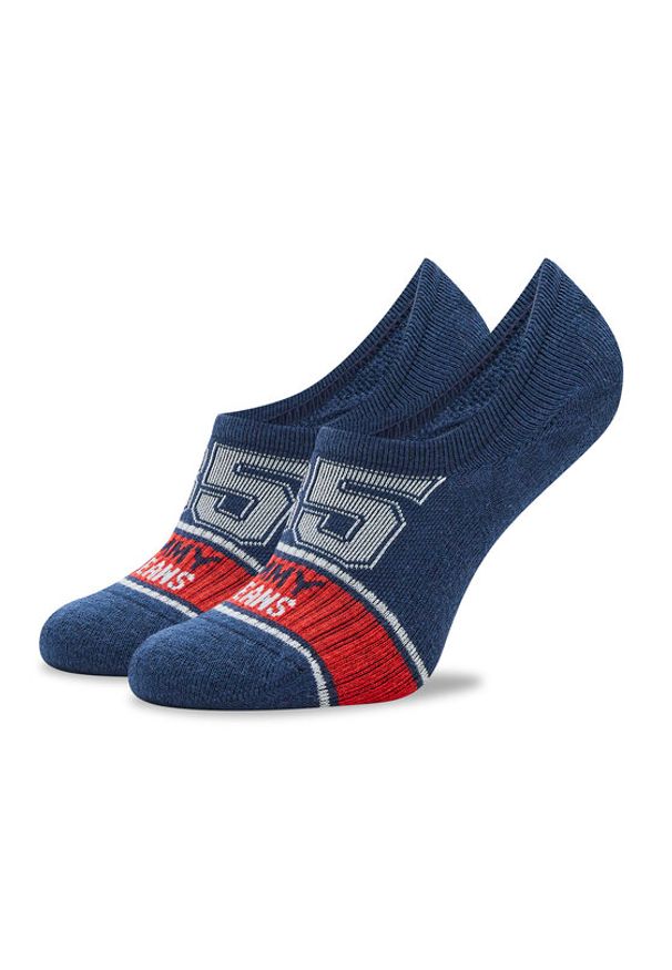 Tommy Jeans Skarpety stopki unisex 701222685 Granatowy. Kolor: niebieski. Materiał: bawełna, materiał