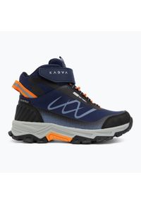 Buty trekkingowe dziecięce KADVA Rocky Trail Mid WaterProof Softshell. Kolor: niebieski. Materiał: softshell