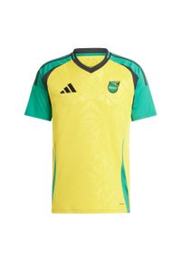 Adidas - Koszulka Jamaica 24 Home. Kolor: żółty. Materiał: materiał