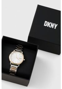 DKNY - Dkny zegarek NY6621 damski kolor srebrny. Kolor: srebrny. Materiał: materiał #3