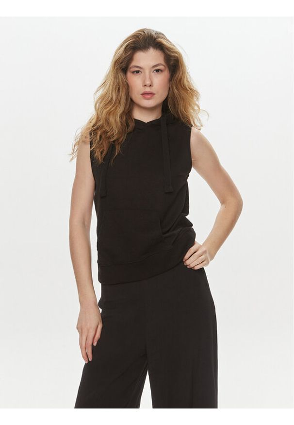 Brave Soul Bluza LSS-605FALLONBLK Czarny Straight Fit. Kolor: czarny. Materiał: bawełna, syntetyk