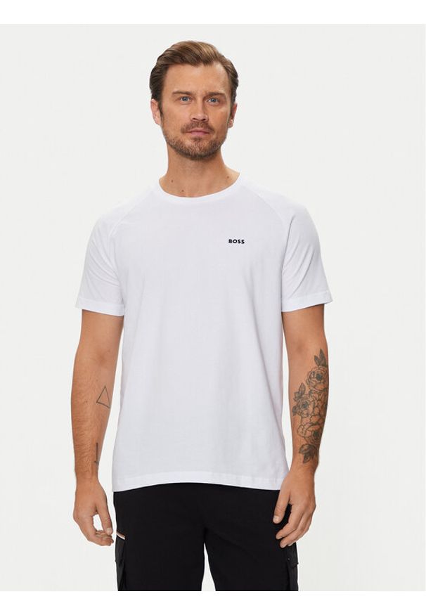 BOSS - Boss T-Shirt 50519352 Biały Relaxed Fit. Kolor: biały. Materiał: bawełna