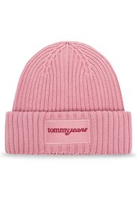 Tommy Jeans Czapka Script AW0AW17909 Różowy. Kolor: różowy. Materiał: bawełna #1