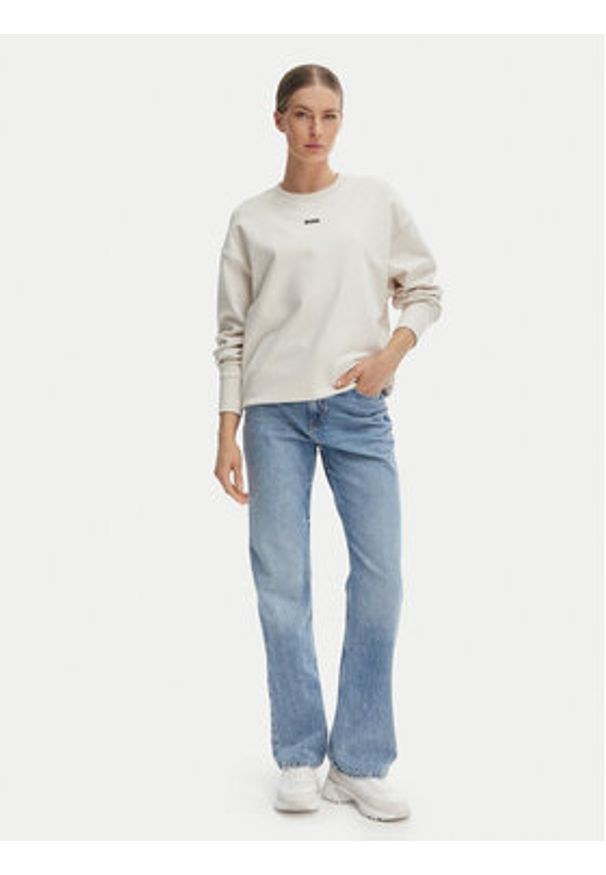 BOSS Bluza C_Eteia_5 50534821 Beżowy Oversize. Kolor: beżowy. Materiał: bawełna