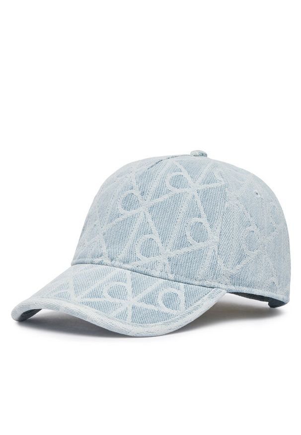 Czapka z daszkiem Calvin Klein. Kolor: niebieski. Materiał: denim