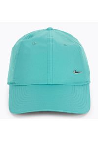 Czapka z daszkiem Nike Dri-Fit Club Unstructured Metal Swoosh. Kolor: niebieski