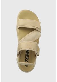 adidas TERREX sandały Sumra GY2927 męskie kolor beżowy. Zapięcie: rzepy. Kolor: beżowy. Materiał: tworzywo sztuczne, guma. Wzór: paski #5