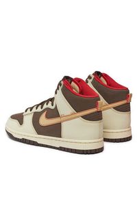 Nike Sneakersy Dunk Hi Retro Se FB8892-200 Brązowy. Kolor: brązowy. Materiał: skóra #4