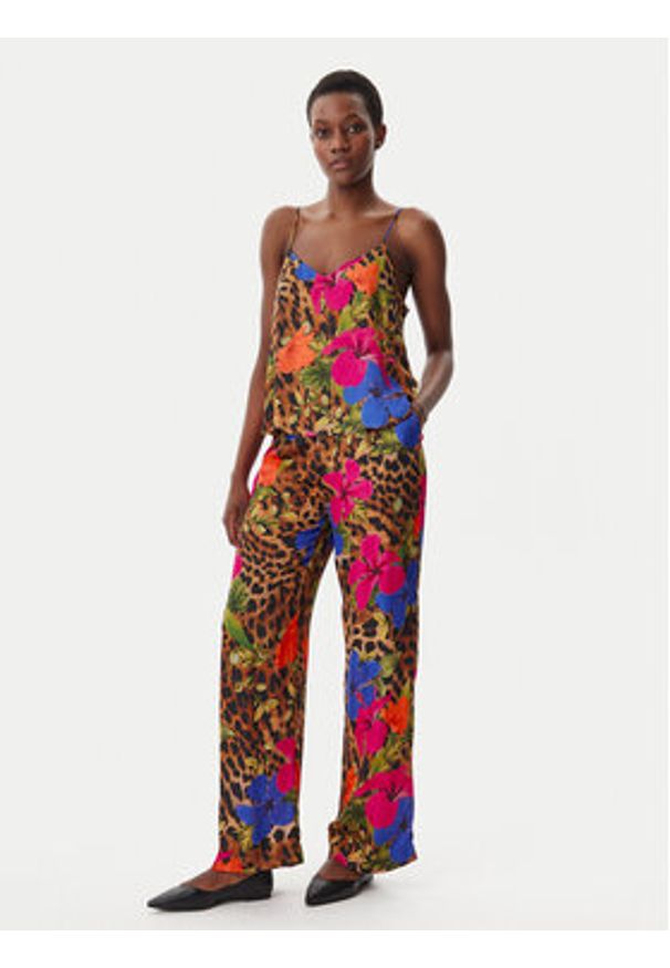Lola Casademunt by Maite Top MS2515034 Kolorowy Regular Fit. Materiał: wiskoza. Wzór: kolorowy