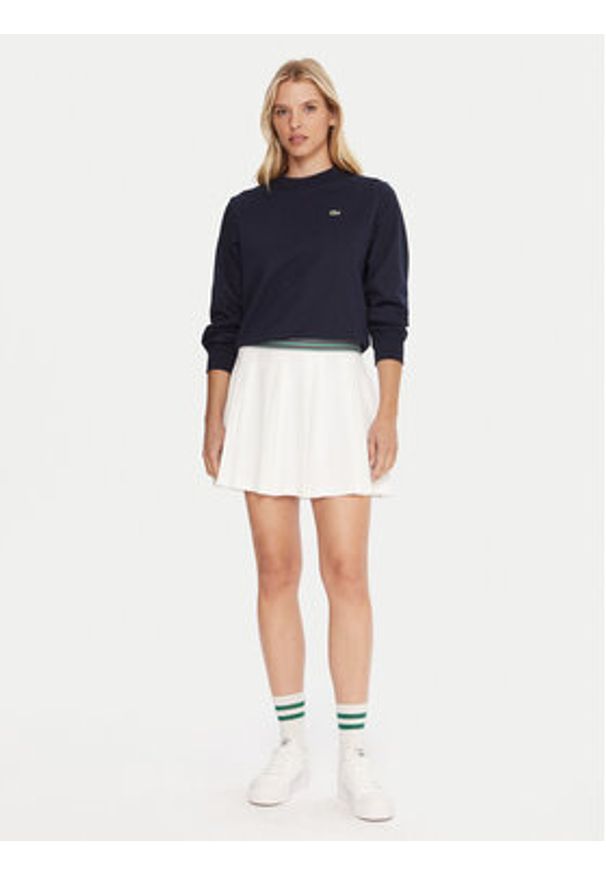 Lacoste Bluza SF5270 Granatowy Regular Fit. Kolor: niebieski. Materiał: bawełna