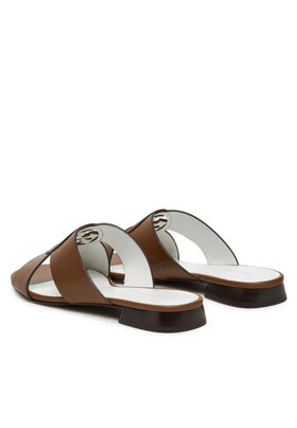 Tory Burch Klapki Miller 162574 Brązowy. Kolor: brązowy. Materiał: skóra