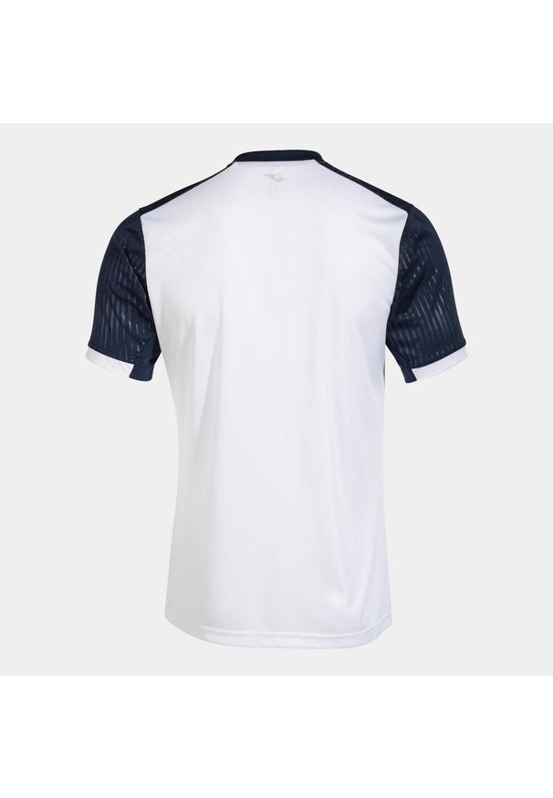 Koszulka tenisowa męska Joma Montreal Short Sleeve T-Shirt. Kolor: biały, niebieski, wielokolorowy. Długość rękawa: krótki rękaw. Długość: krótkie. Wzór: haft. Sport: tenis