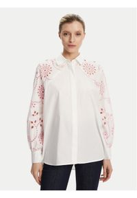 French Connection Koszula 72YBB Biały Relaxed Fit. Kolor: biały. Materiał: bawełna #1