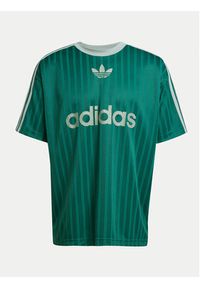 Adidas - adidas T-Shirt adicolor JP1028 Zielony Loose Fit. Kolor: zielony. Materiał: syntetyk