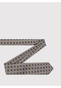 Pako Lorente - PAKO LORENTE – Beżowy krawat męski w kwadraty. Kolor: beżowy. Materiał: poliester #2