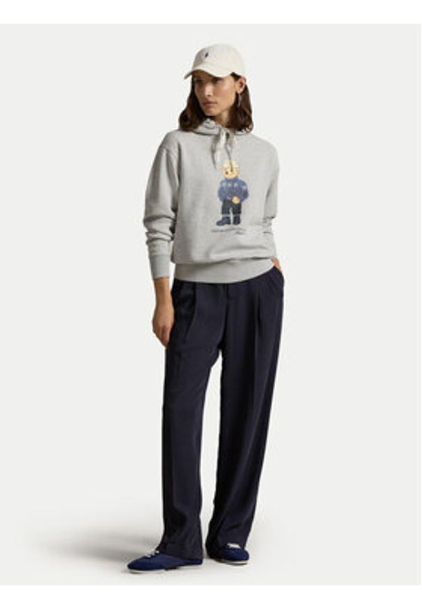 Polo Ralph Lauren Bluza 211947964001 Szary Relaxed Fit. Typ kołnierza: polo. Kolor: szary. Materiał: bawełna