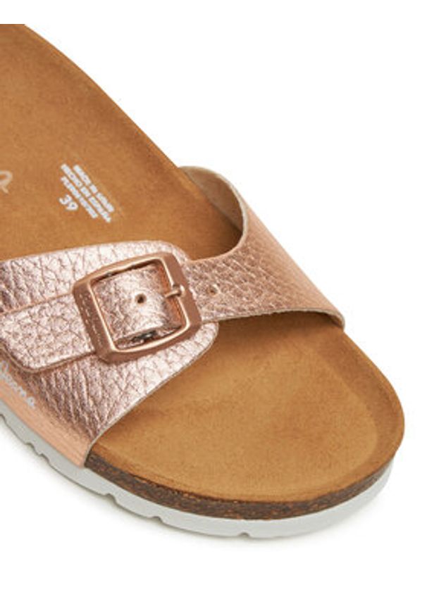 Pepe Jeans Klapki PLS90610 Różowy. Kolor: różowy. Materiał: skóra
