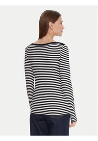 TOMMY HILFIGER - Tommy Hilfiger Bluzka WW0WW47309 Granatowy Slim Fit. Kolor: niebieski. Materiał: wiskoza #5