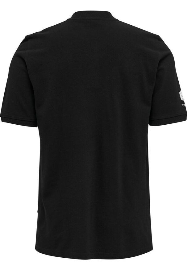 Polo Hummel Move Grid. Okazja: na co dzień. Typ kołnierza: polo. Kolor: czarny. Styl: sportowy, casual