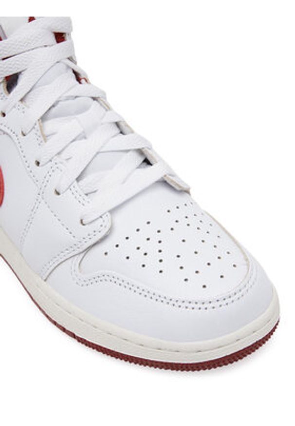Nike Sneakersy Air Jordan 1 MID SE FJ3464 Biały. Kolor: biały. Materiał: skóra. Model: Nike Air Jordan