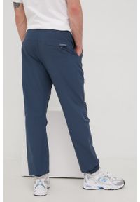 Quiksilver spodnie męskie w fasonie cargo. Kolor: niebieski. Materiał: tkanina, poliamid. Wzór: gładki