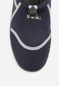 Born2be - Granatowe Elastyczne Buty Sportowe do Wody Ralvie. Okazja: na plażę. Kolor: niebieski. Materiał: bawełna, len. Sezon: lato #7