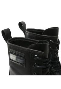 Tommy Jeans Botki Tjw Foxing Lace Up EN0EN02217 Czarny. Kolor: czarny. Materiał: skóra