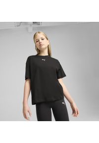 Puma - Młodzieżowa koszulka Essentials Boxy PUMA Black. Kolor: czarny. Sport: joga i pilates