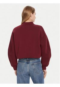 Calvin Klein Jeans Kurtka bomber LV047C524G Bordowy Oversize. Kolor: czerwony. Materiał: syntetyk #4