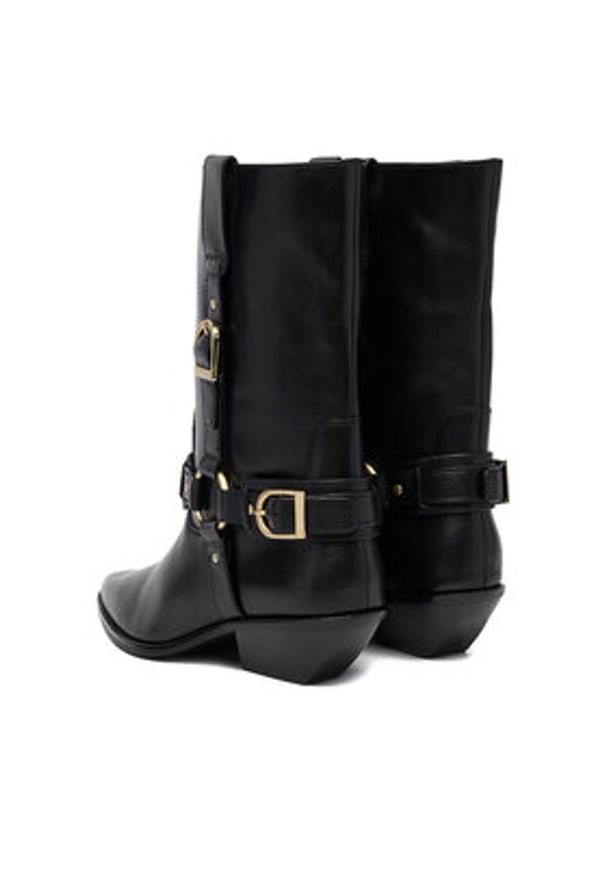 Badura Kowbojki EO-CELINE-121862 Czarny. Kolor: czarny. Materiał: skóra