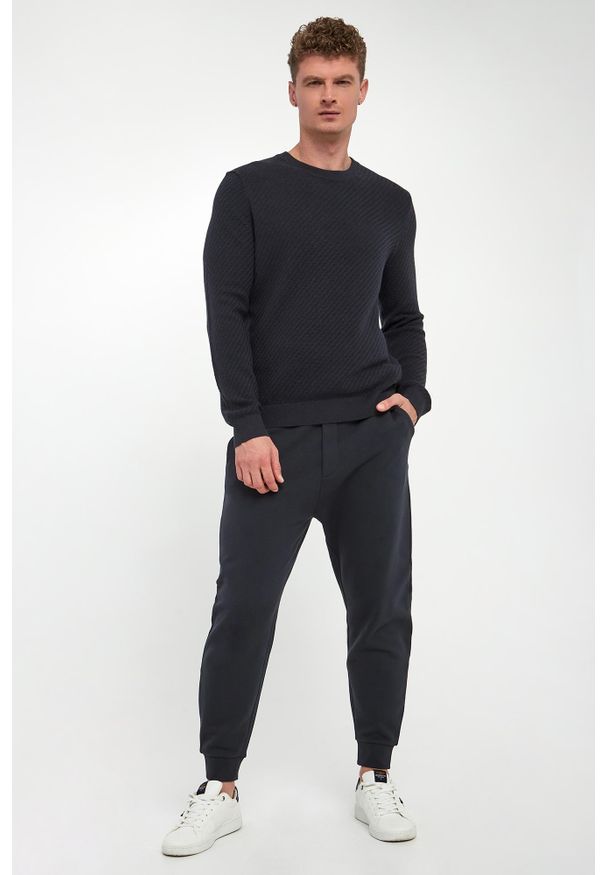 Sweter męski z wełny dziewiczej Donteo JOOP!. Materiał: wełna