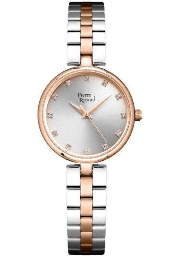 Zegarek damski Pierre Ricaud P22174.R1R7Q CYRKONIE srebrny. Kolor: srebrny