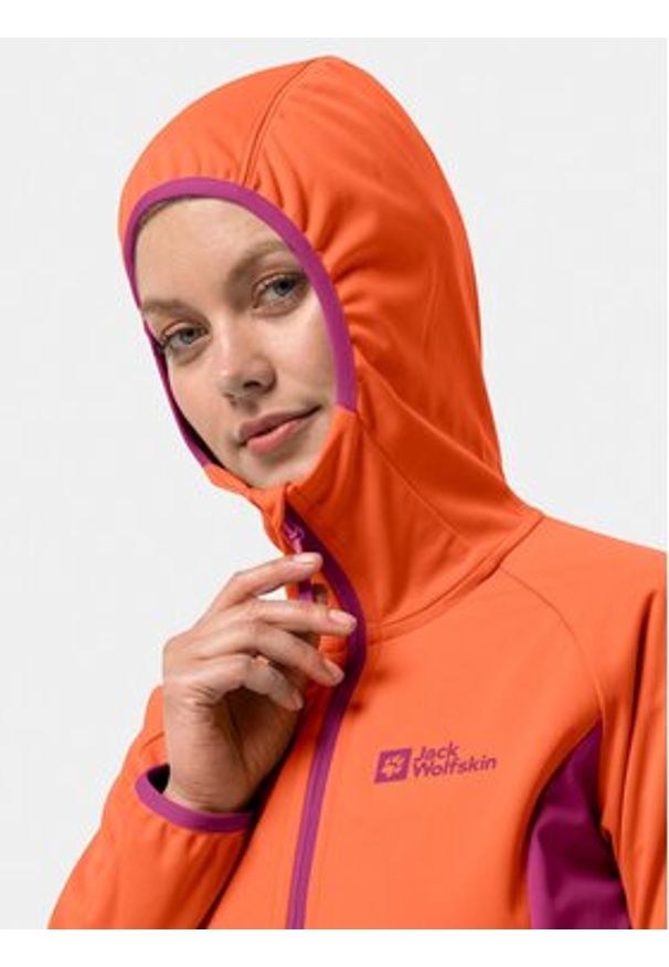 Jack Wolfskin Kurtka softshell Go Hike Softshell 1306862 Różowy Regular Fit. Kolor: różowy. Materiał: syntetyk