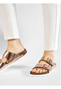 Birkenstock Klapki Arizona Metallic 0952093 Różowy. Kolor: różowy. Materiał: skóra #10